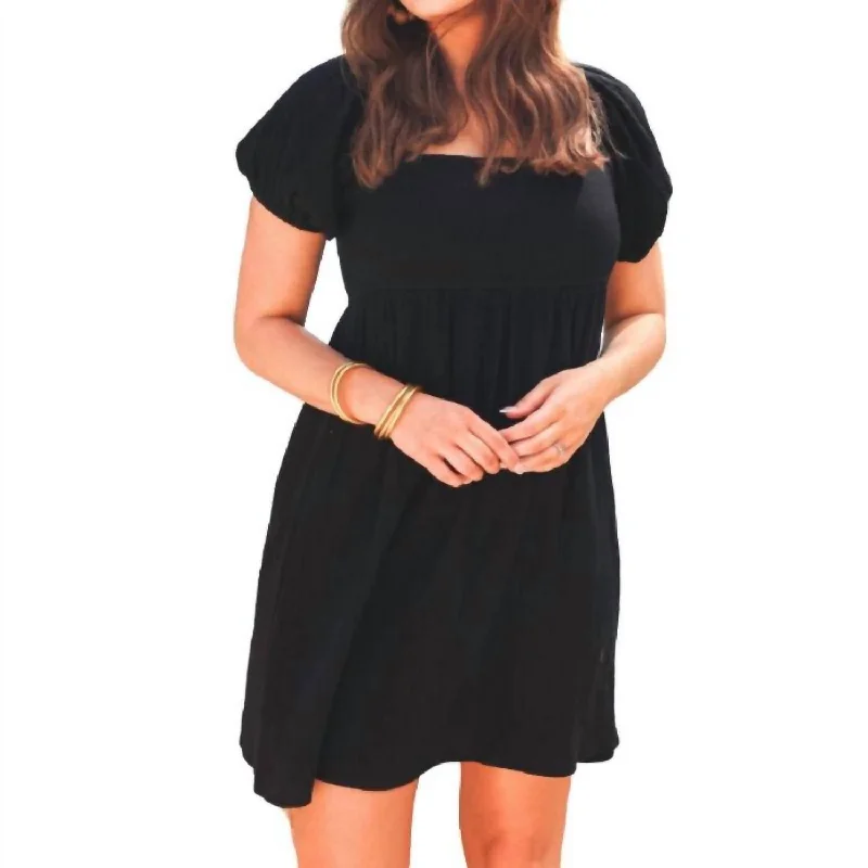 Craving Summer Gauze Dress In Black