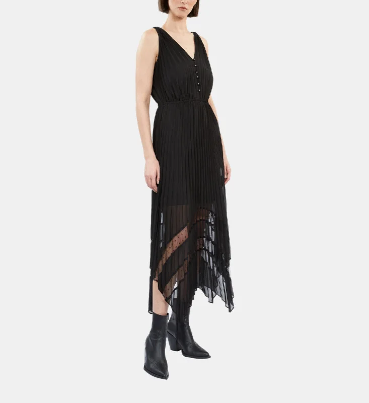 Long Pleated Dress