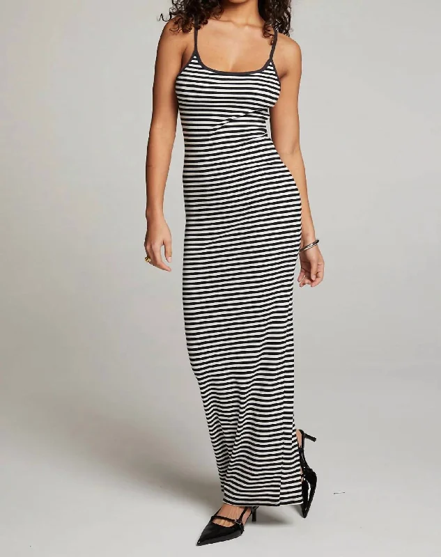 Emma Maxi Dress In Punk Stripe