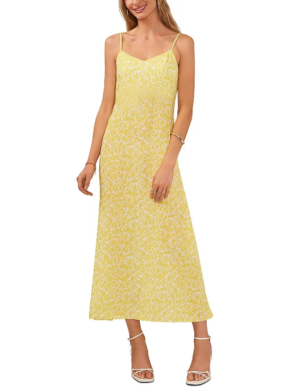 Womens Printed Long Slip Dress