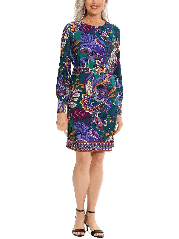 Womens Work Mini Shift Dress