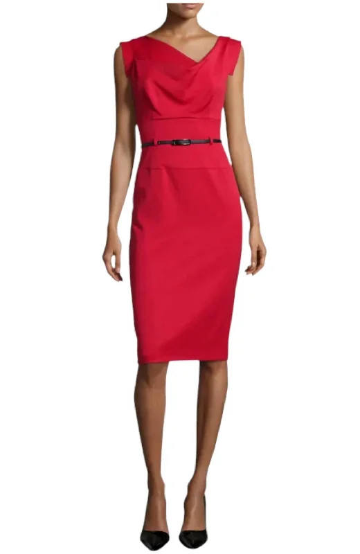 Jackie O' Dress In Red