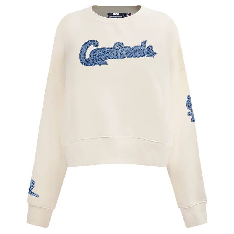 SUDADERA DE CUELLO REDONDO MLB ST. LOUIS CARDINALS VARSITY BLUES PARA MUJER