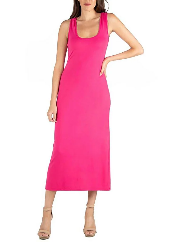 Womens Knit Sleeveless Maxi Dress