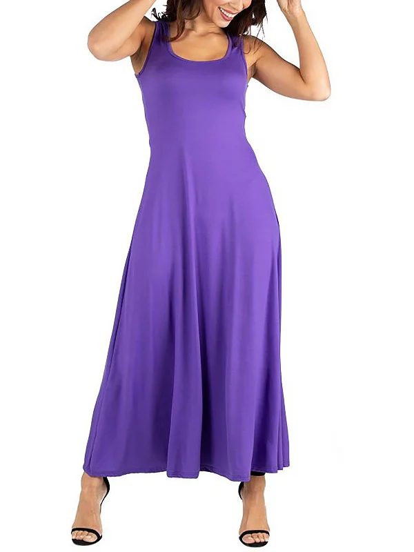 Womens Knit Sleeveless Maxi Dress