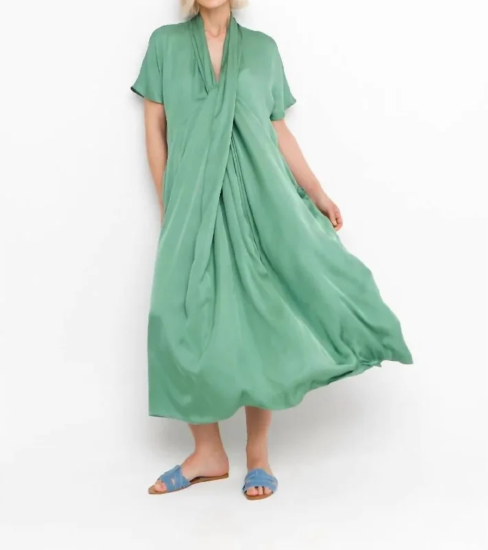 Grecian Dress In Green