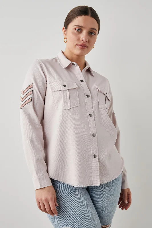 LOREN SHIRT JACKET - ROSE