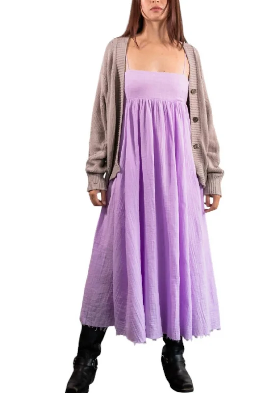 Arquette Dress In Lavender Fog