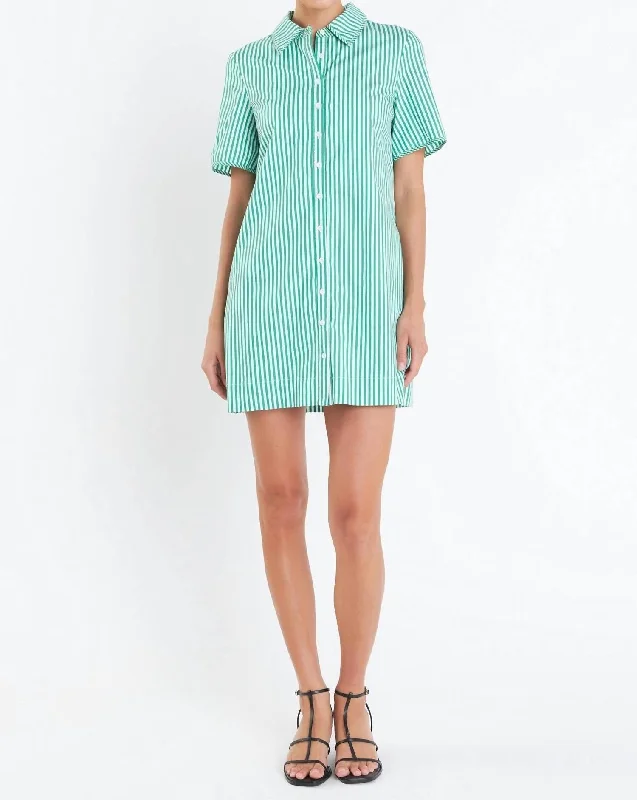 Marley Mini Dress In Kelly Green