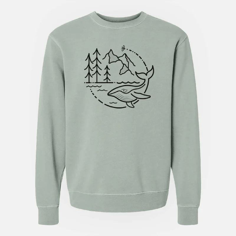 It's All Connected - Unisex Pigment Dyed Crew Sweatshirt