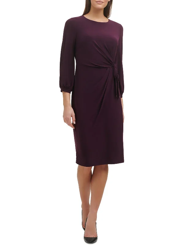 Womens Stretch Polyester Wear To Work Dress