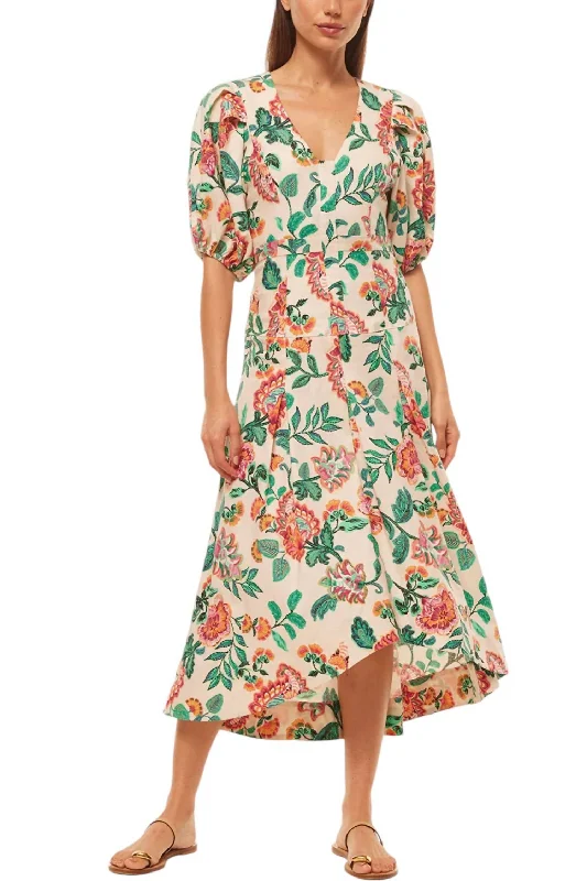 Jamila Dress In Malika Paisley Floral