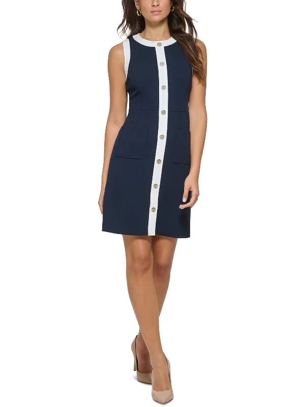 Womens Work Short Sheath Dress