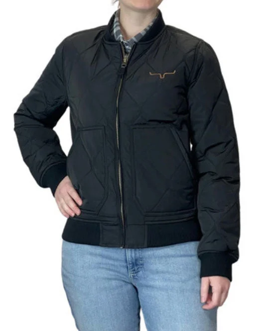 Kimes Ranch Women's Marinos Bomber Black Jacket