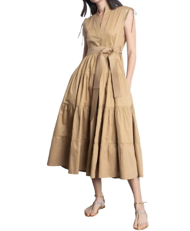 Virginia Dress In Khaki