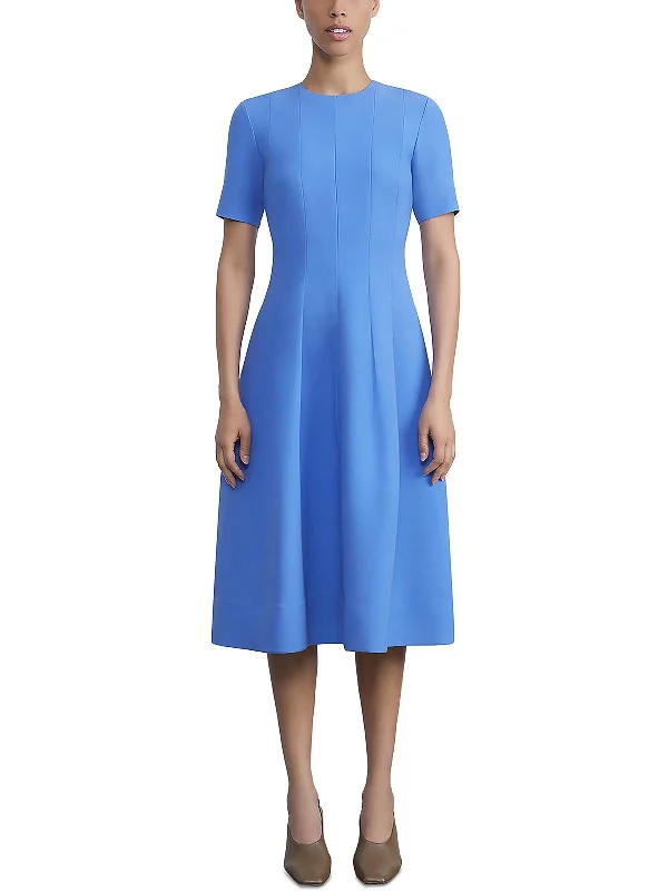 Womens Wool Flared Wear To Work Dress