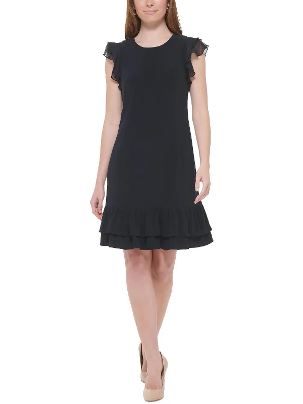 Womens Daytime Mini Shift Dress