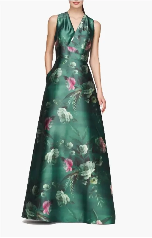 Rosalind Gown In Light Emerald