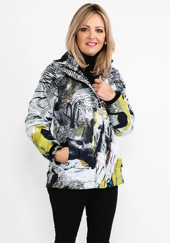 Dolcezza Print Fleece Lined Jacket, Black Multi