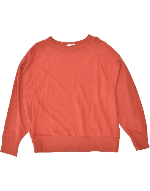 GAP Womens Sweatshirt Jumper UK 18 XL Orange Cotton