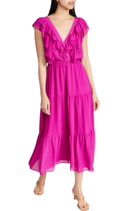 Azalea Dress In Hot Pink