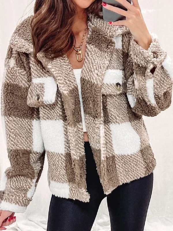 Trendy Sherpa Hooded Coat