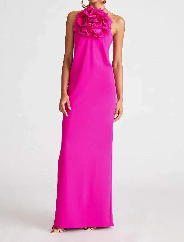 Onika Gown In Spicy Pink