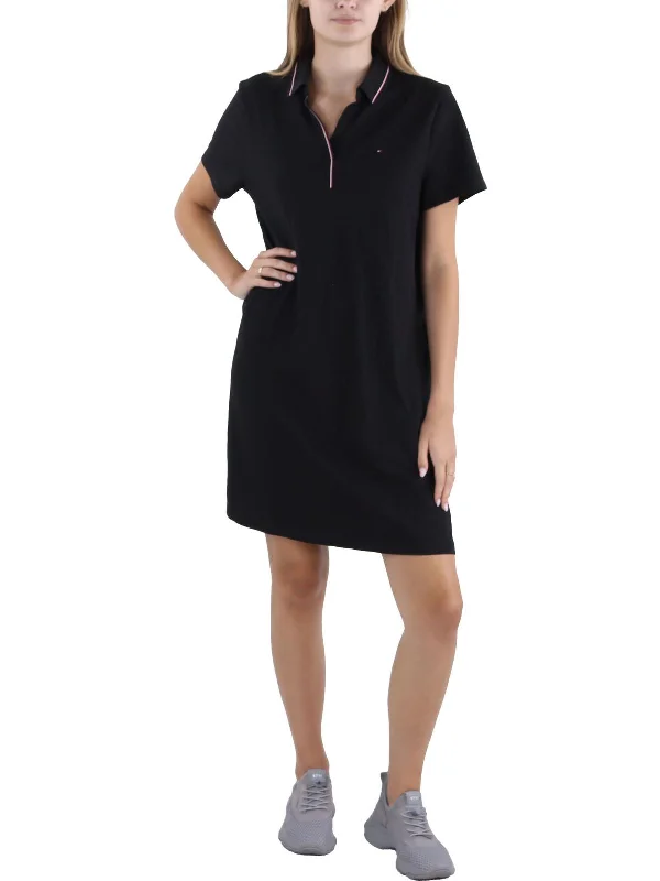 Womens Polo Short Shirtdress