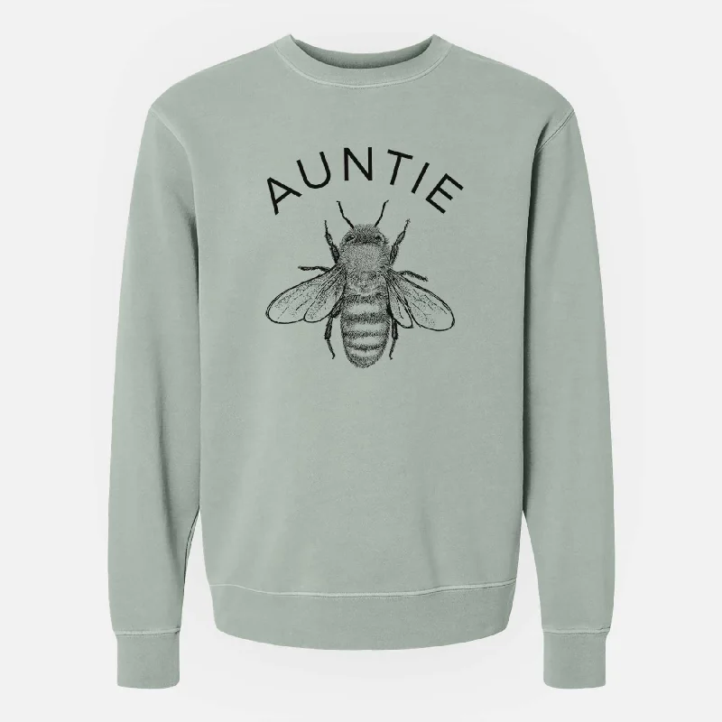 Auntie Bee - Unisex Pigment Dyed Crew Sweatshirt