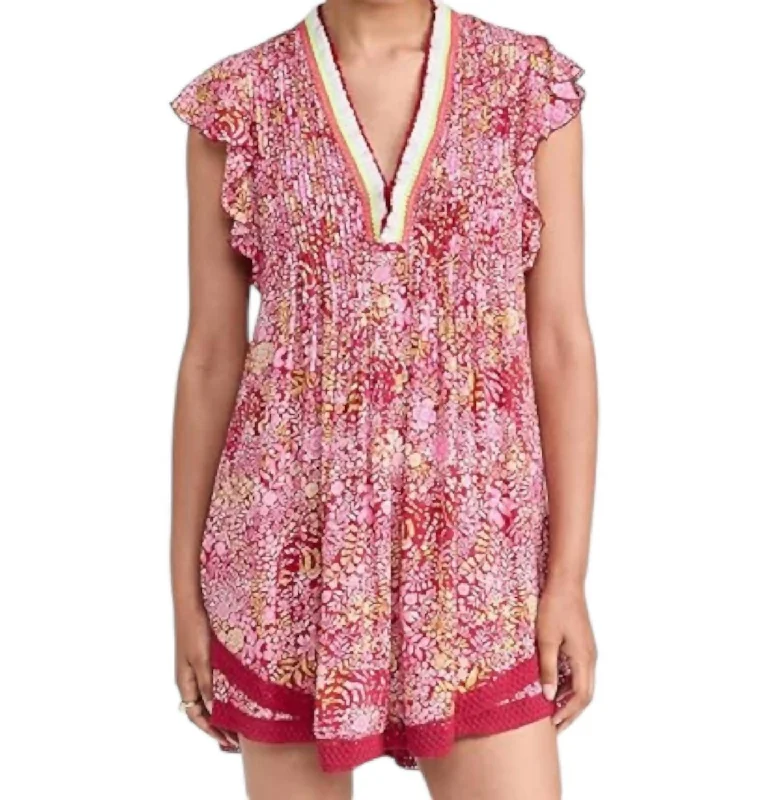 Sasha Mini Dress In Pink Corolle