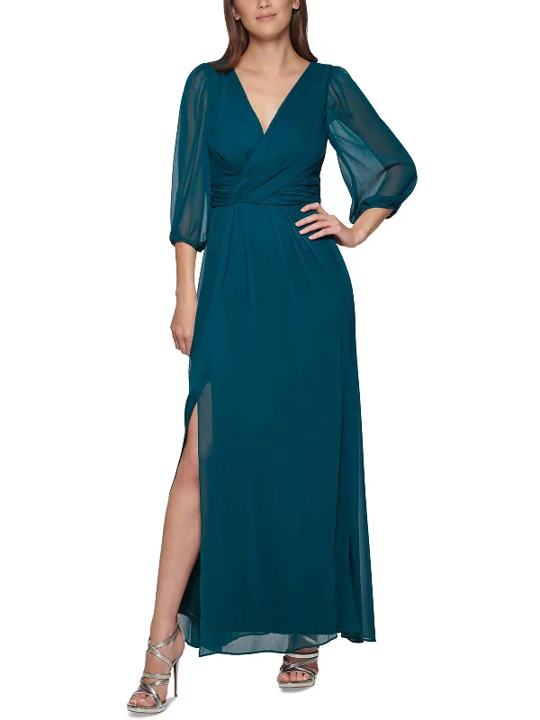 Womens Chiffon Long Evening Dress