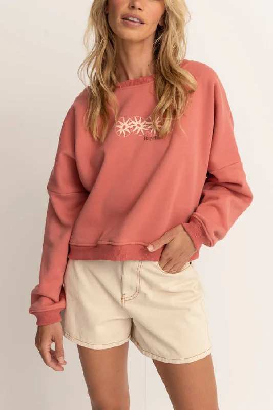 Rhythm Horizon Slouch Fleece - ROSE