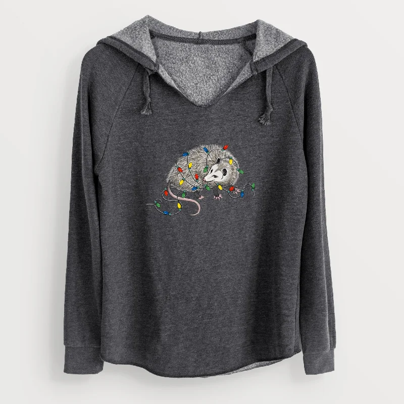 Christmas Opossum - Cali Wave Hooded Sweatshirt