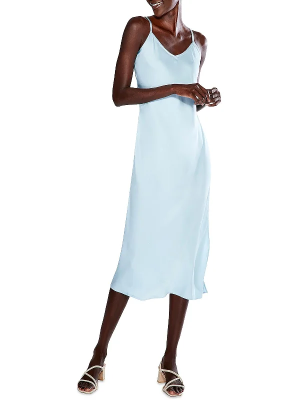 Womens Work Midi Slip Dress