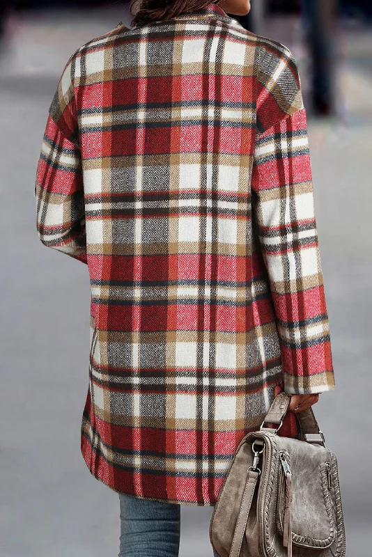 Elegant Plaid Coat