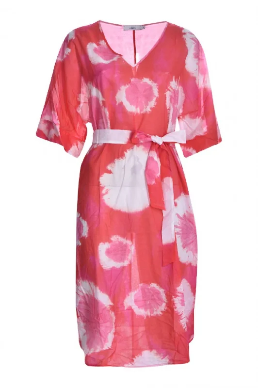 Kuba Dress In Pink Multi