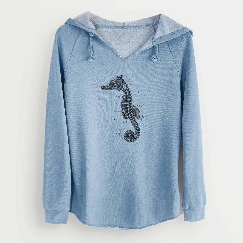 Hippocampus ingens - Pacific Seahorse - Cali Wave Hooded Sweatshirt