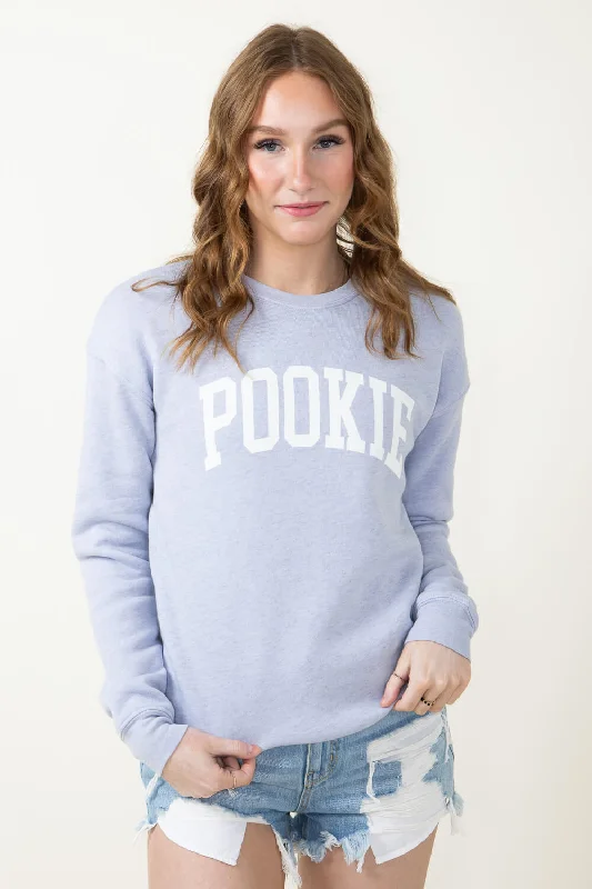 Pookie Graphic Sweatshirt for Women in Light Blue | OT2402L2756-LIGHTBLUE