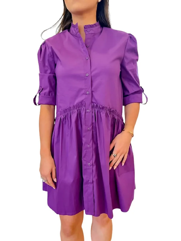 Cammie Dress In Deep Purple