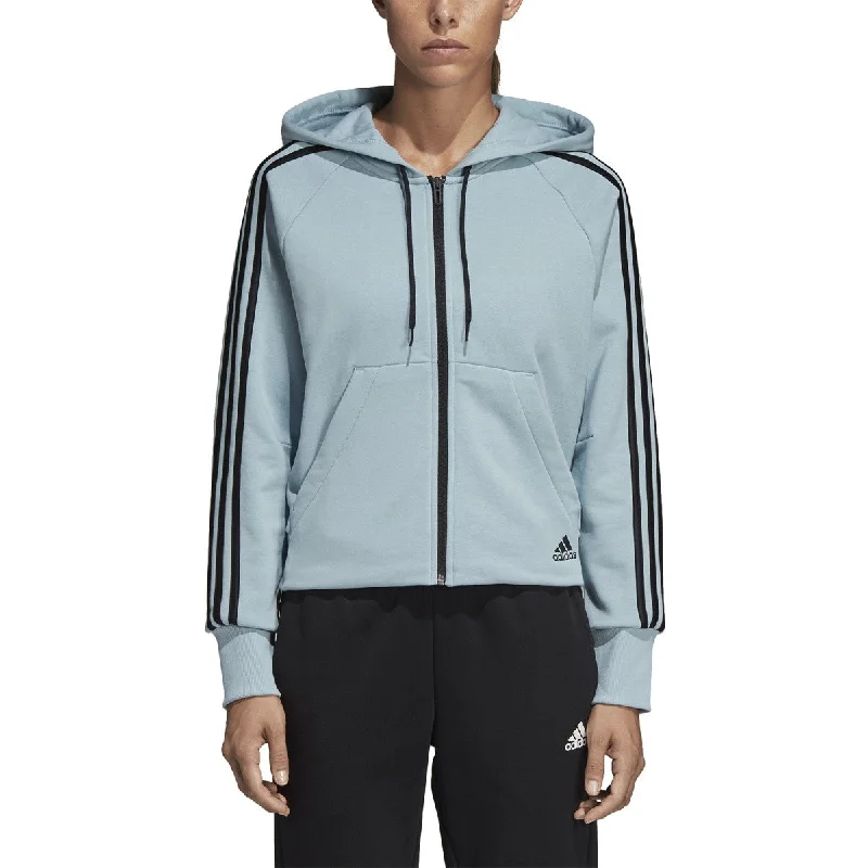 Adidas Women's Athletics Must Have 3-Stripes French Terry Hoodie Ash Grey