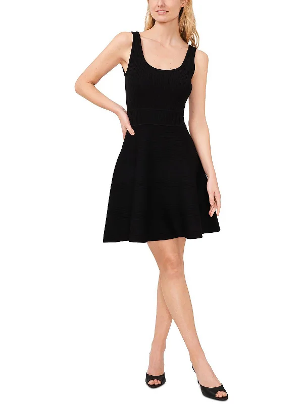 Womens Sleeveless Mini Fit & Flare Dress