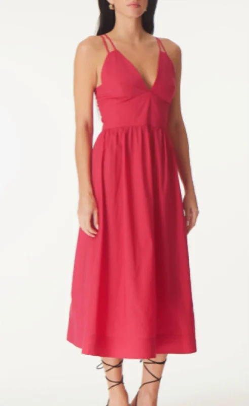 Floria Dress In Raspberry