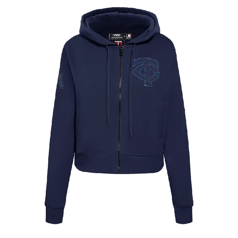 SUDADERA CON CIERRE MLB MINNESOTA TWINS TRIPLE TONAL PARA MUJER