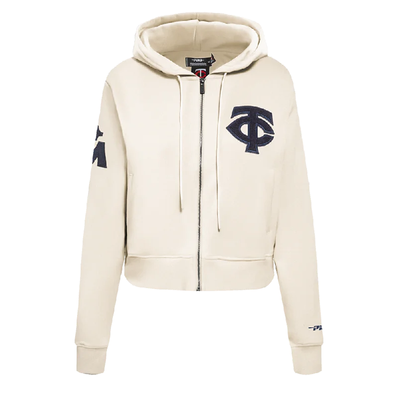 SUDADERA CON CIERRE MLB MINNESOTA TWINS TRIPLE TONAL PARA MUJER